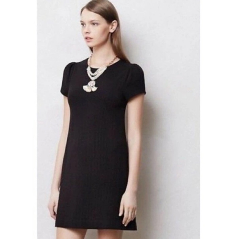 Anthropologie Maeve Diamond Textured Shift Dress